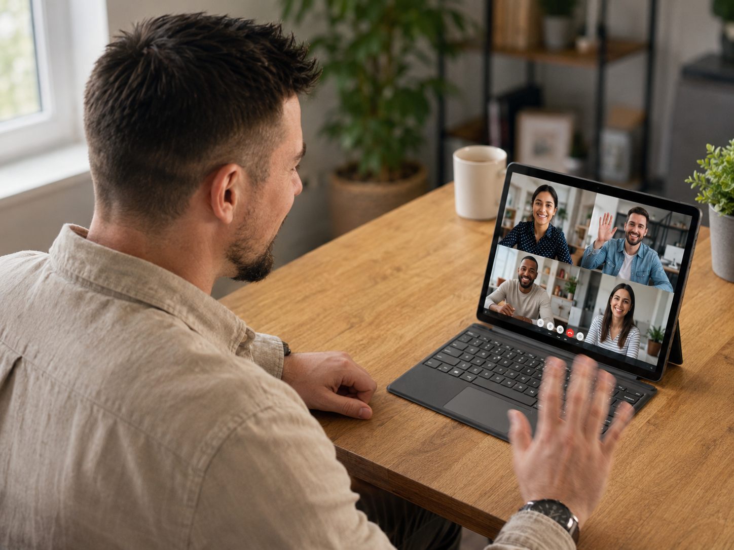 Remote-Beratung am Computer